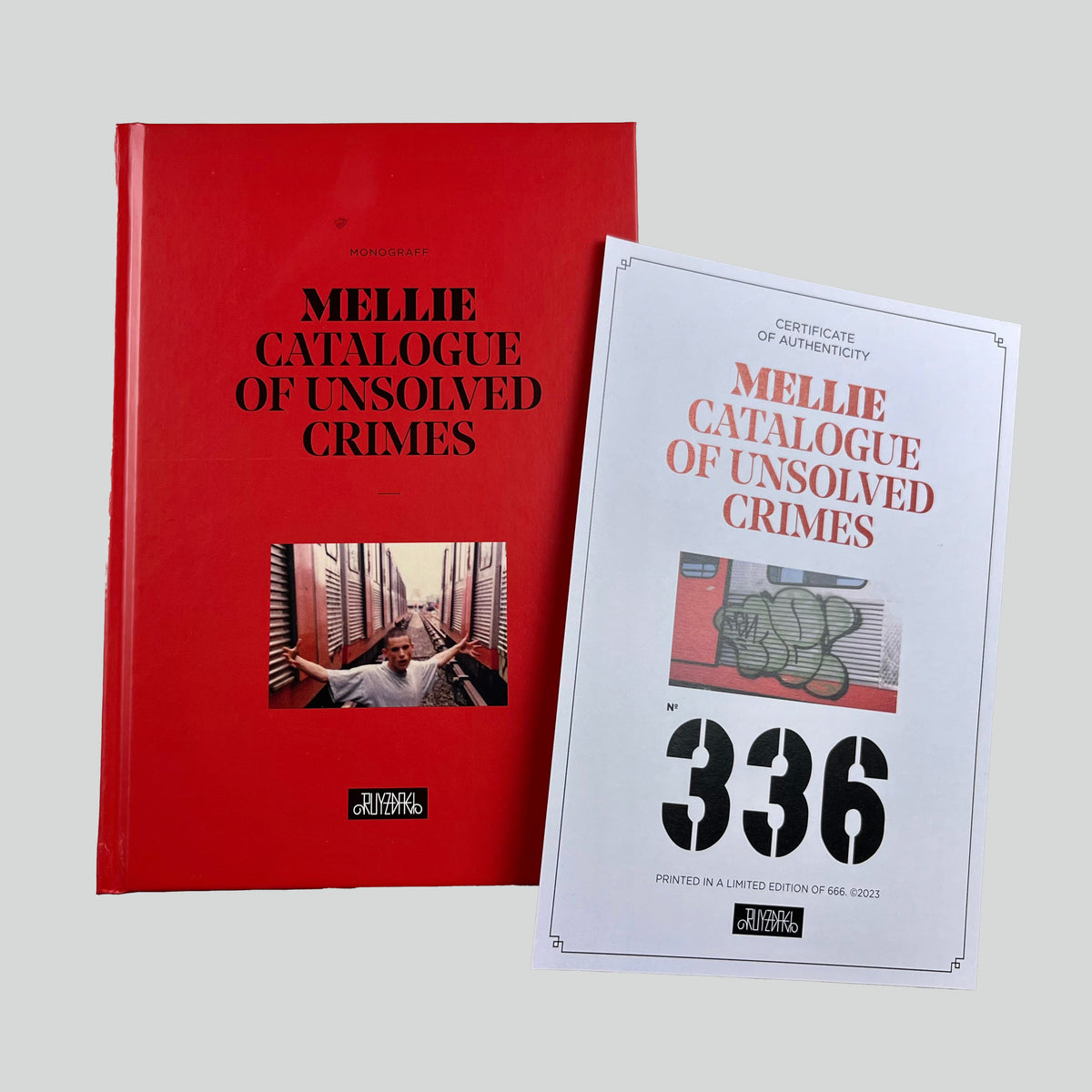Catalogue of Unsolved Crimes, red hardcover with a numbered certificate of authenticity