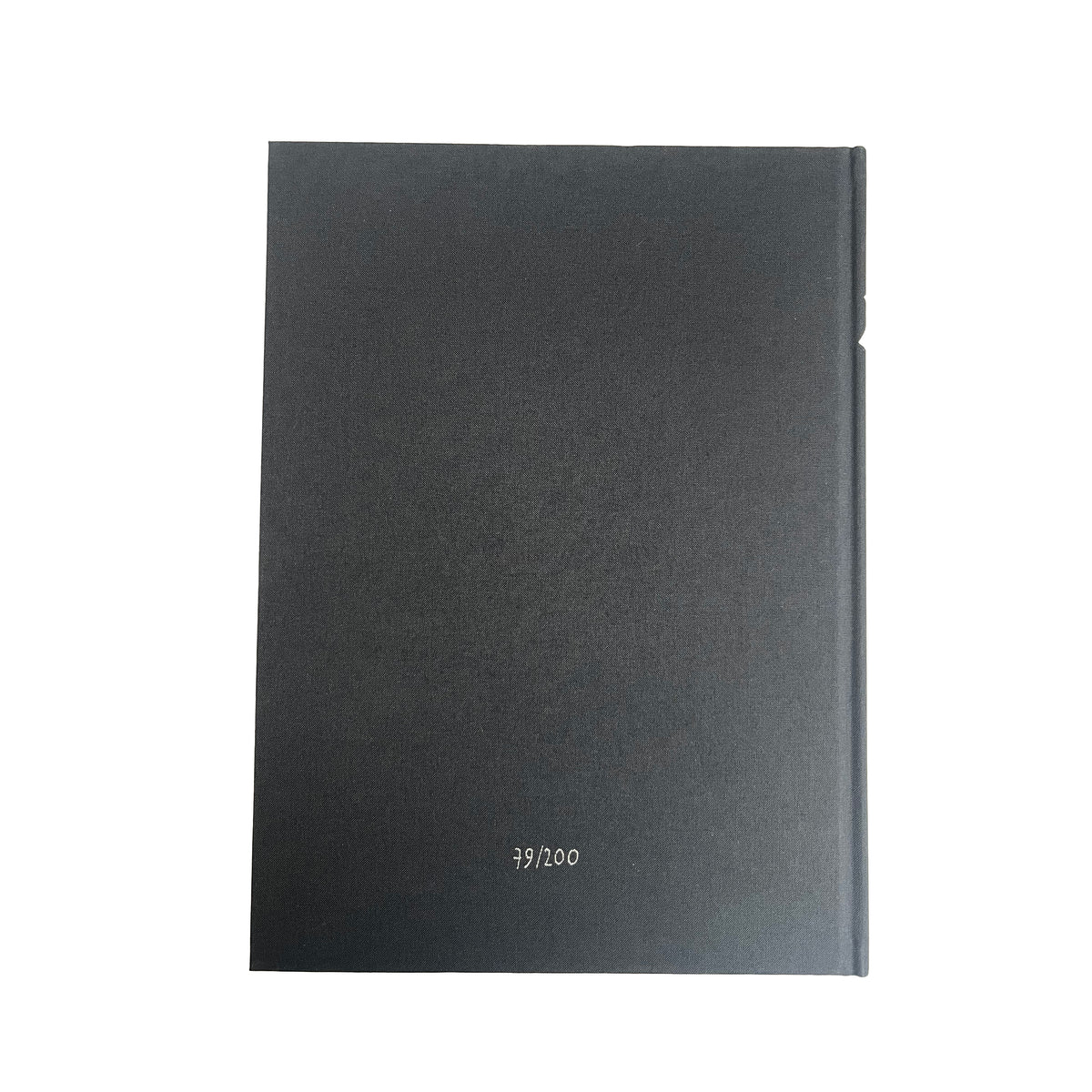 Shoe's Black Book Special Edition, back of the black hardcover with a handwritten edition number