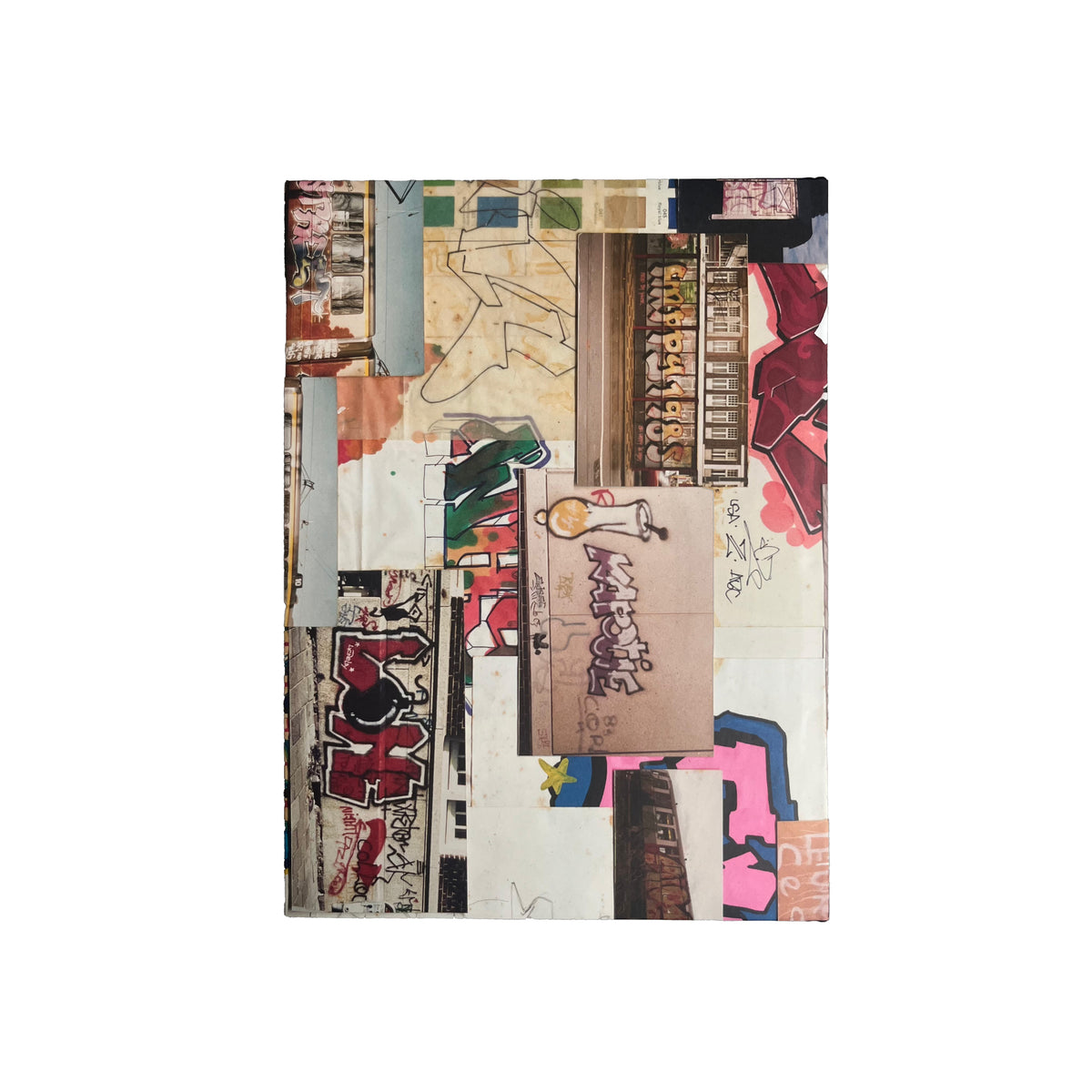 Shoe's Black Book Special Edition, slipcase back with a collage of photographs and sketches