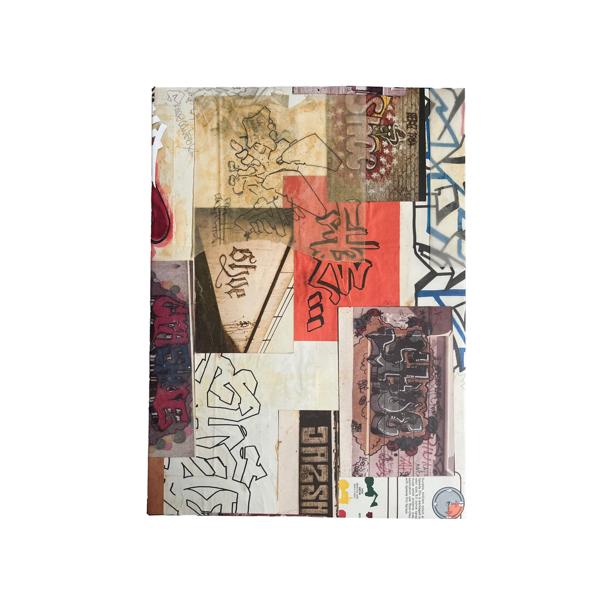 Shoe's Black Book Special Edition, front of the slipcase with a collage of black book pages