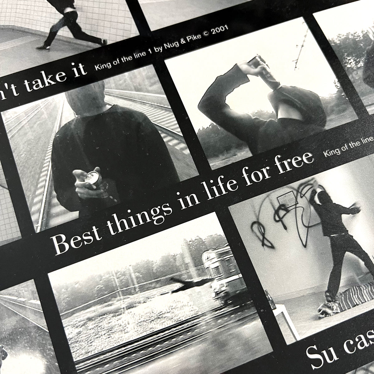 King of the Line Soundtrack, close-up of the film stills on the back of the sleeve